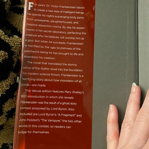 Frankenstein Hardcover Book - Picture 4 of 8